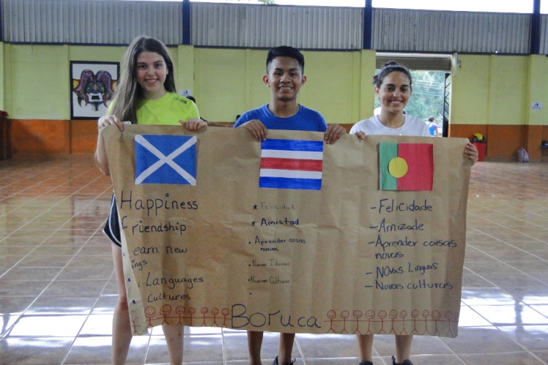 Intercambio internacional de jóvenes. Escocia/Portugal – Costa Rica. 25 julio – 8 agosto 2017
